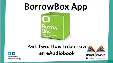 How to borrow an eAudiobook on the BorrowBox App