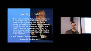 Privacy: Computer Security Lectures 2014/15 S1