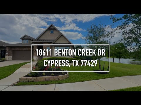 18611 Benton Creek Dr, Cypress, TX home video tour