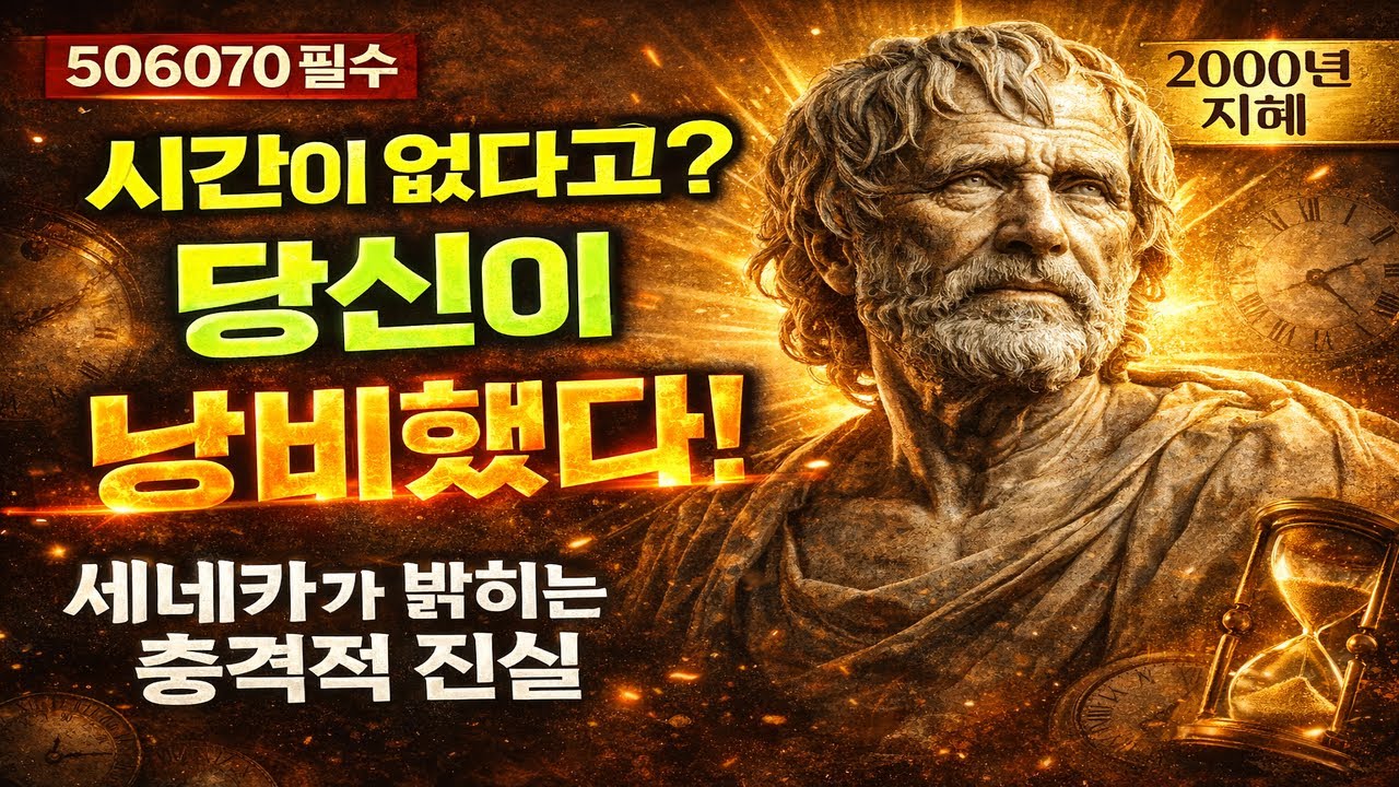 세네카가 전하는 노후 시간 철학 | 506070 시간이 없다는 착각을 깨는 3가지 지혜