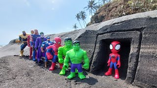 AVENGERS SUPERHERO STORY, TEAM HULK AGENT SMASH VS MARVEL'S SPIDER-MAN 2, IRONMAN VS CAPTAIN AMERICA