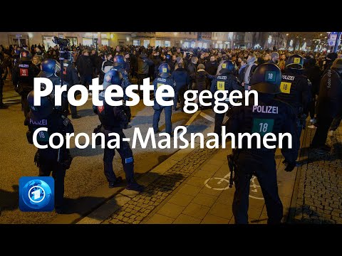 Unangemeldete Demos in Deutschland: Proteste gegen Corona-Maßnahmen