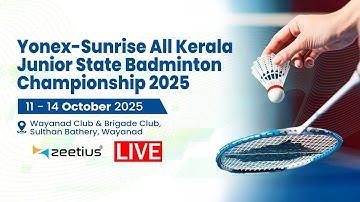 Day 4 - Finals - Court 2 - YONEX-SUNRISE ALL KERALA JUNIOR STATE BADMINTON CHAMPIONSHIP 2025