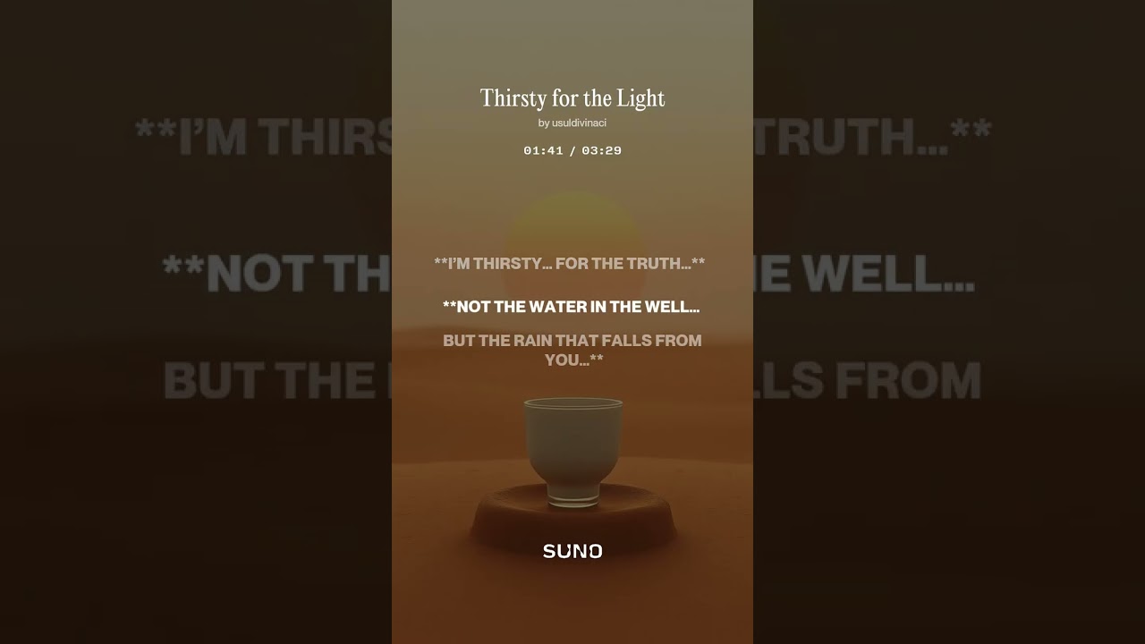 Thirsty for the Light