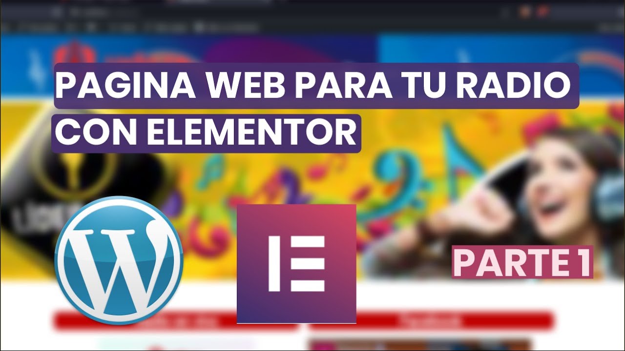 Página web para RADIO online con elementor y wordpress PARTE 1 YouTube