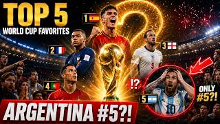 Top 5 Countries Most Likely to Win the FIFA World Cup 🏆 | World Cup Predictions #worldcup2026