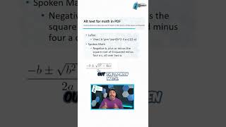 Alt Text for Math in PDFs | Accessibility Best Practices