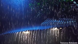 99% of YOU will SLEEP INSTANTLY with Strong Rainstorm on Tin Roof & Intense Thunder Sounds at Night by Natureza Relaxante 3,008 views 1 month ago 10 hours