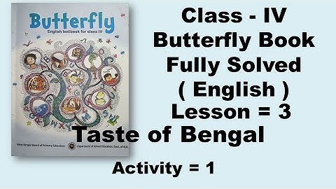 Class four english lesson 3 Taste of Bengal Activity - 1