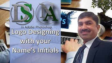3D Logo Design with initials of your name in Adobe Photoshop