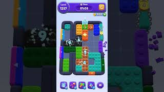 Color Block Jam Level 1257 Full Puzzle Solution No Boosters