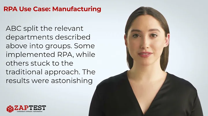 RPA Use Case:  Manufacturing
