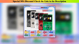 Today Only ANBERNIC RG35XXSP Flip Handheld Game Console 3.5&#39;&#39; IPS Screen Linux 64bit WiFi Bluetooth
