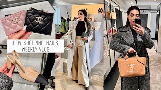 London Fashion Week, Shoe Shopping, Harrods Unboxing & More Chanel | Weekly Vlog-New Jacquemus Bags