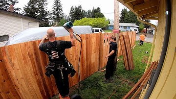 Fence Construction Time Lapse