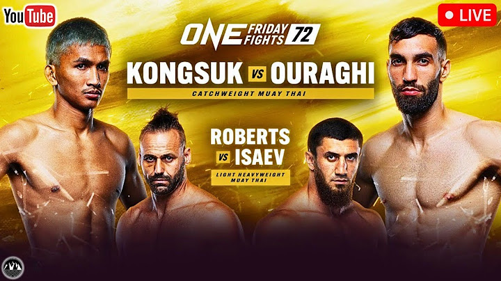 ONE Friday Fights 72: Kongsuk vs. Ouraghi | LIVE STREAM | Muay Thai Watch Party | ONE Lumpinee 72