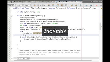 NetBeans Code Templates: to DataObject