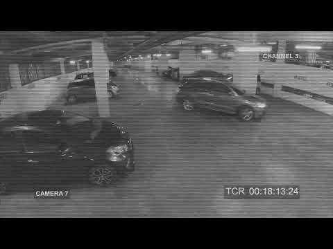 A man mysteriously disappearing from a shopping mall car park in Kuala Lampur, Malaysia.