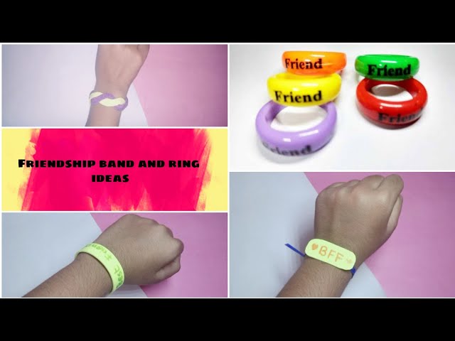 Friendship bracelet ring heart DIY | tiny heart bracelet | ring from  embroidery floss | How to - YouTube