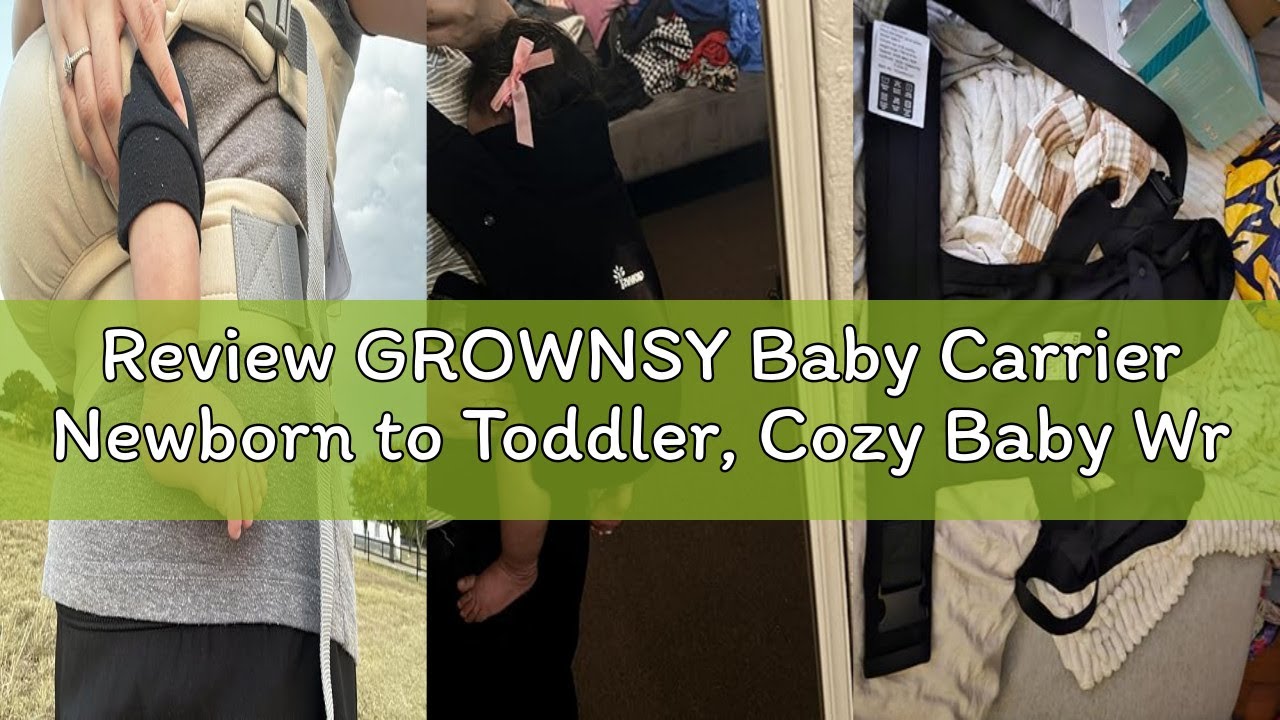 Review GROWNSY Baby Carrier Newborn to Toddler, Cozy Baby Wraps Carrier, Ergonomic Baby Carrier with