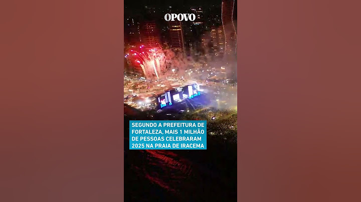Veja momento da Virada de #AnoNovo com #PedroSampaio no #Réveillon #2025 de #Fortaleza