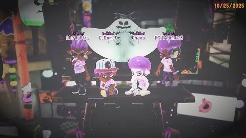 Splatoon 3 - Splatoween 2025: Team Ghost 10x battles/Conch clash/100x battle gameplay (Splatfest)