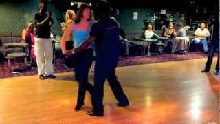 BERTIE'S Salsa Club- Garry's Intermediate routine - 23.8.12: Garry & Ann