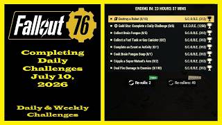 Completing Daily Challenges For July 10, 2026 - Fallout 76 Completing Daily Challenges Guide @jimacsteelgaming7649