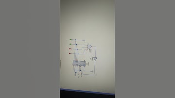 4516 IC up counter from 0101 to 1110 Circuit wizard simulation