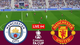 [LIVE] Manchester City vs Manchester United. 2024 FA Cup Final Full match - Video game simulation