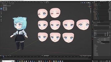 블랜더에서 쉐이프 키로 표정 넣기 튜토리얼(Tutorial on adding facial expressions with shape keys in blender)