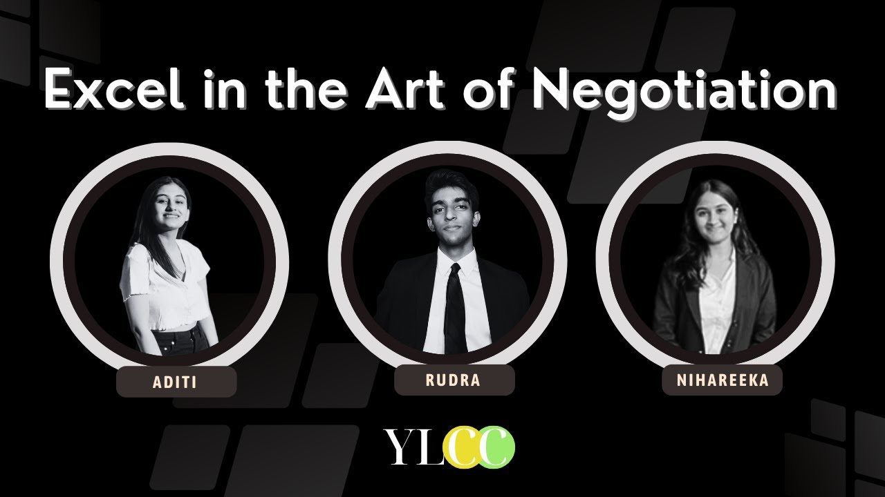 Art of Negotiation| Aditi Choudhary & Rudra Athray| Runners Up, NLUJ ...