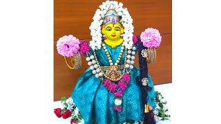 Easy Varalakshmi amman Saree draping/வரலக்ஷ்மி அம்மன் அலங்காரம் /How to Drape Saree for Varalakshmi