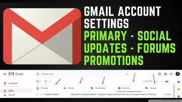 Gmail Account Setting - Primary - Social - Updates - Forums - Promotions