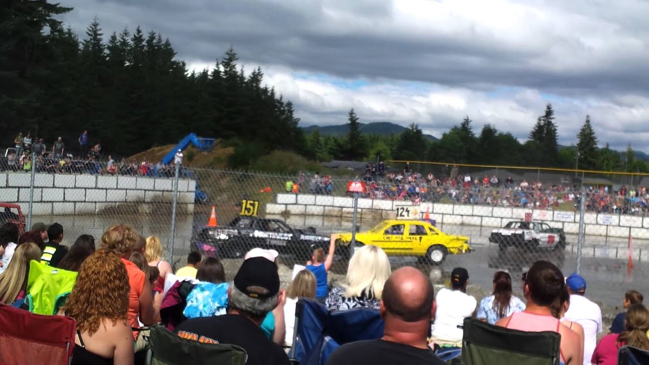 Forks WA Demolition derby 2 07/04/2012 YouTube