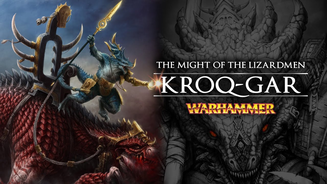 KroqGar and the Lizardmen fight against Chaos Warhammer Fantasy Lore