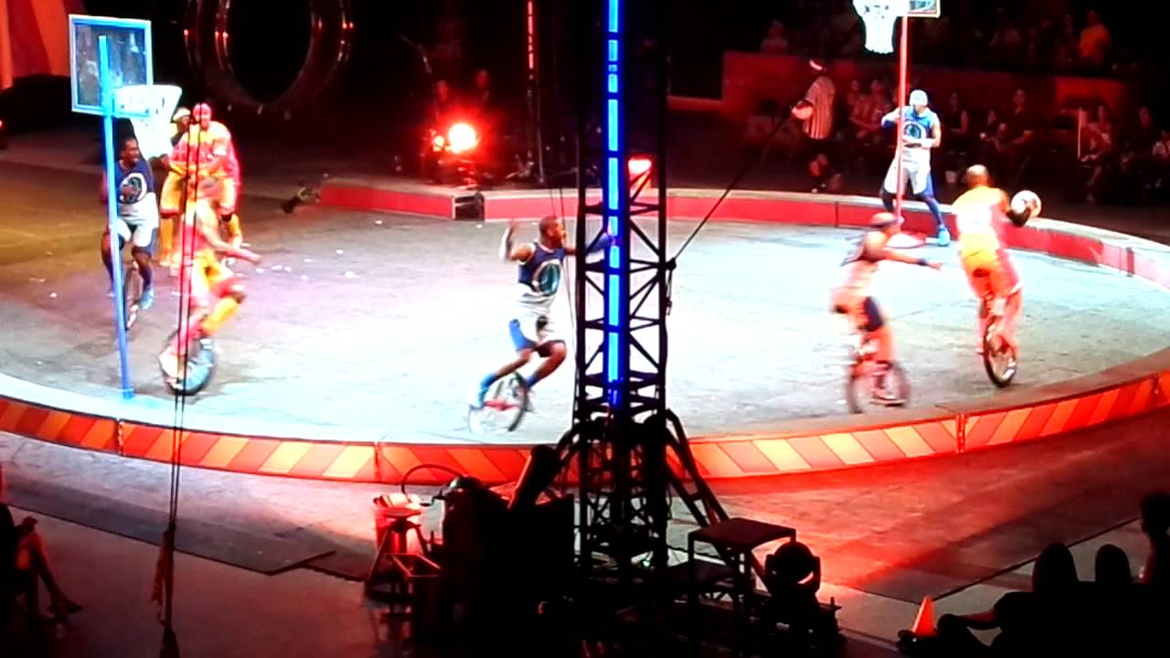Ringling Brothers Circus Basketball Players On Wheels 10292015 YouTube