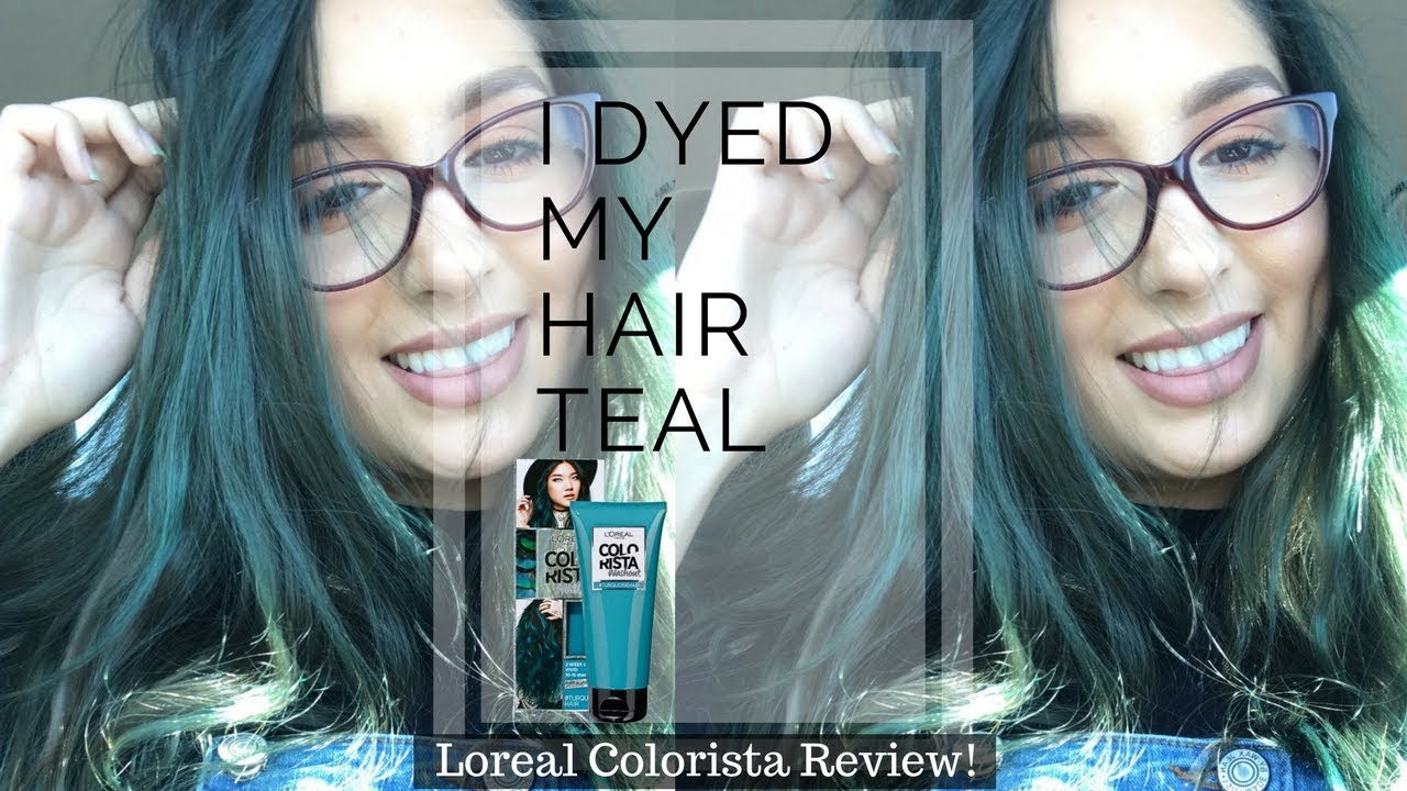 L Oreal Colorista Review Teal Hair It Works On Dark Hair Makeupwithlee