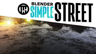 Blender 2.8 Eevee Tutorial - How to make a simple wet street / pavement material | TutsByKai