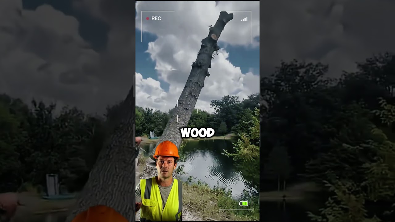 The Real Physics Behind Dynamic Tree Felling🌲#Lumberjack #Forestry #TreeFelling #Chainsa #Enginering