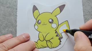 🔥 Pokémon  Coloring Page | Easy Coloring for Kids | Print & Color Fun! 🎨