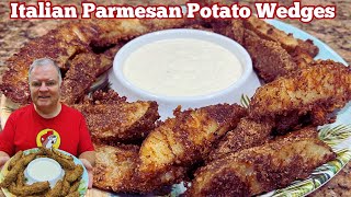 Italian Parmesan Potato Wedges - A Great Appetizer or Side Dish Full of Flavor!  