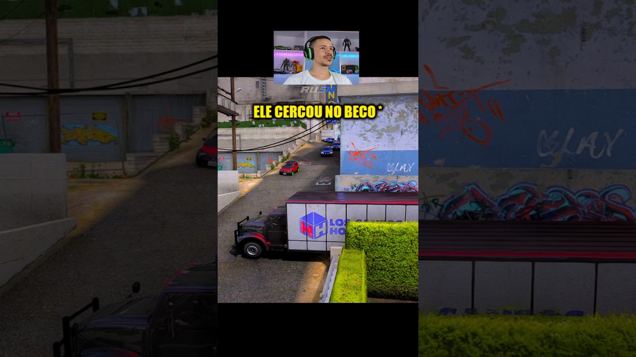 Ele conseguiu cercar o policial no beco pra ajudar nessa fuga insana no gta rp #shorts #viralvideo