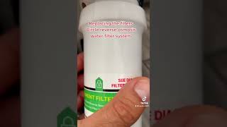 Changing the 3 filters on Circle reverse osmosis water filter system. Costco and Brondell