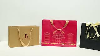 Gift bags with hot foil logo