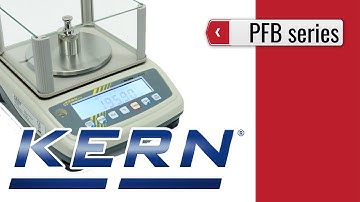 KERN PFB -  Laboratory balance (product video presentation)