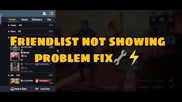 Bgmi friendlist not showing?? glitch/bug problem fix⚡#bgmi#glitch
