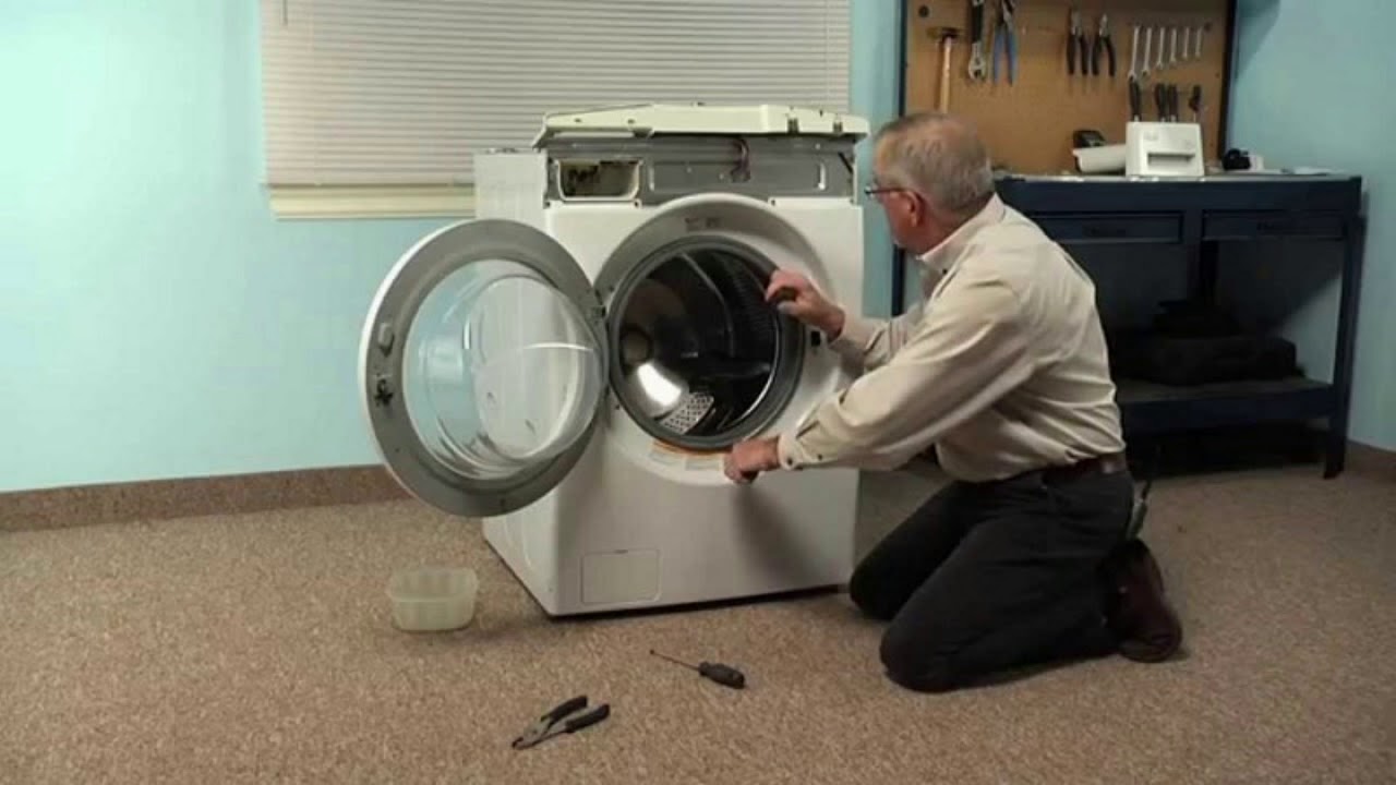 How Do I Drain The Water From My LG Washer - YouTube