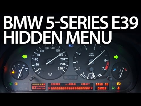 How to enter hidden menu in BMW E39 (5-series service test mode instrument cluster)