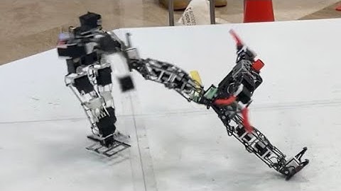 Biped robot battle【ROBO-ONE light class】Self-made bipedal walking robot under 1 kg